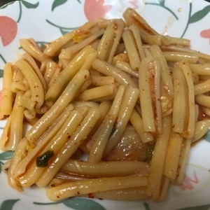 家にあるもので簡単に♪キムチパスタ